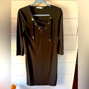 Calvin Klein matte jersey dress